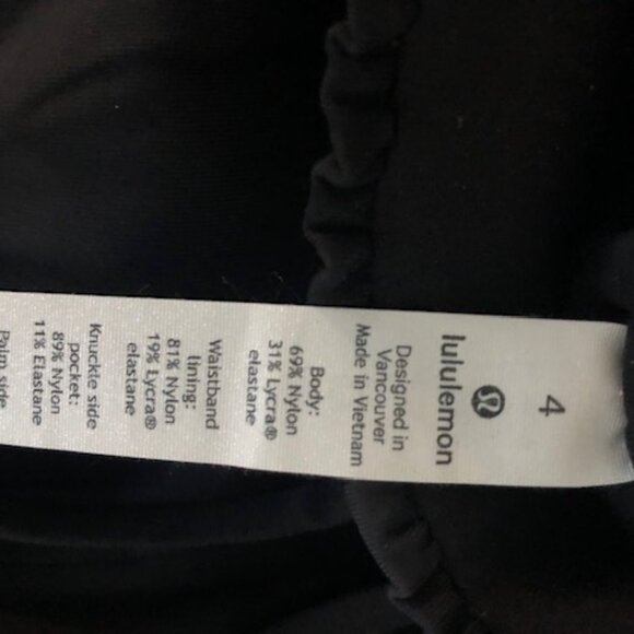 Lululemon Stretch High Rise 7/8 Pants Incognito Camo Multi Grey size 4 - Picture 13 of 14